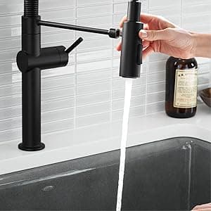 KOHLER 22972-2MB Crue Pull Down Kitchen Faucet, Pull-Down Sprayer, Vibrant Brushed Moderne Brass