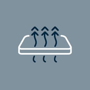 Serta ThermaGel Cooling, Pressure-Relieving Memory Foam Mattress Topper, 3 Inch, King,Blue