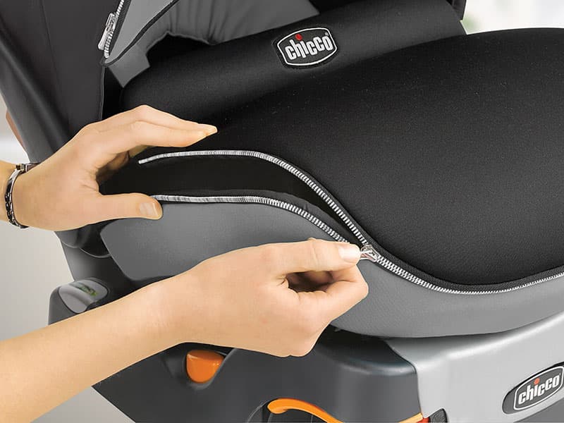 Chicco KeyFit® 30 Infant Car Seat and Base, Rear-Facing Seat for Infants 4-30 lbs., Infant Head and Body Support, Compatible with Chicco Strollers, Baby Travel Gear | Orion/Grey