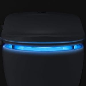 Bio Bidet Slim One Smart Toilet Seat in Round White with Stainless Steel Self-Cleaning Nozzle, Nightlight, Turbo Wash, Oscillating and Fusion Warm Water Technology