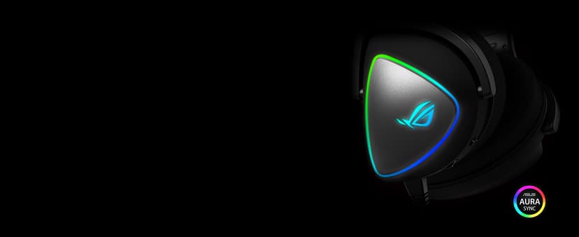 ASUS Gaming Headset ROG DELTA | Headset with Mic and Hi-Res ESS Quad-DAC | Compatible Gaming Headphones for PC, Mac, PS4, Xbox One | Aura Sync RGB Lighting,Black