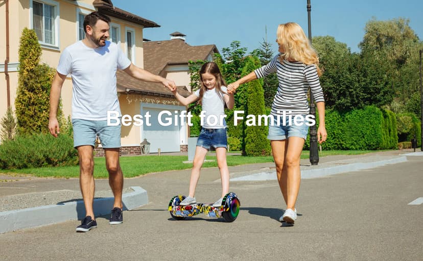 LIEAGLE Hoverboard, 6.5" Self Balancing Scooter Hover Board with Bluetooth Wheels LED Lights for Kids Adults
