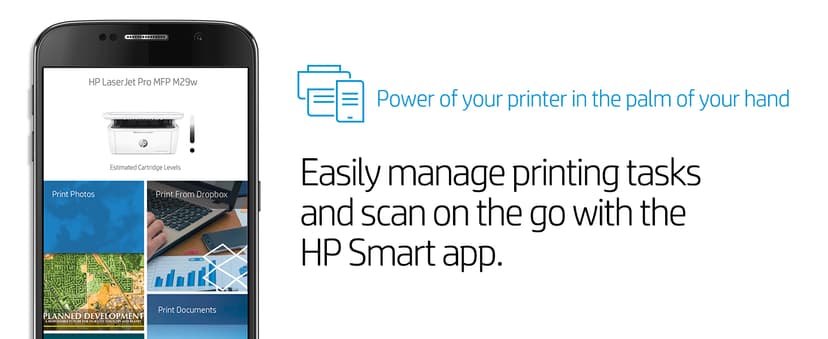 HP LaserJet Pro M29w Wireless All-in-One Laser Printer, Works with Alexa (Y5S53A)