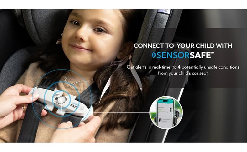 Evenflo Gold Revolve360 Extend All-in-One Rotational Car Seat with SensorSafe (Moonstone Gray)