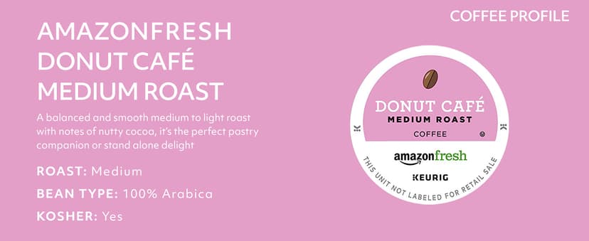 Keurig K-Classic Coffee Maker with AmazonFresh 60 Ct. Coffee Variety Pack, 3 Flavors