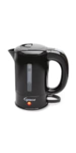 Capresso 259 Water Kettle, 10" x 8.25" x 6.25", Polished Chrome