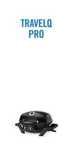 Napoleon TravelQ PRO285X Portable Propane Gas Grill with Foldable Scissor Cart, Black, 2 Burners, Tailgating, Camping, and Small Outdoor Spaces