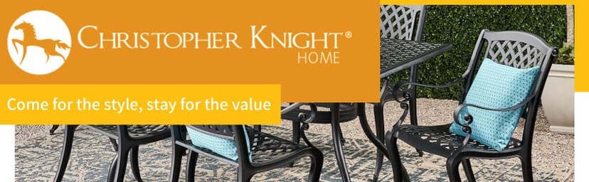 Christopher Knight Home Cayman Outdoor 6-Seater Cast Aluminum Dining Set, 7-Pcs Set, Black Sand