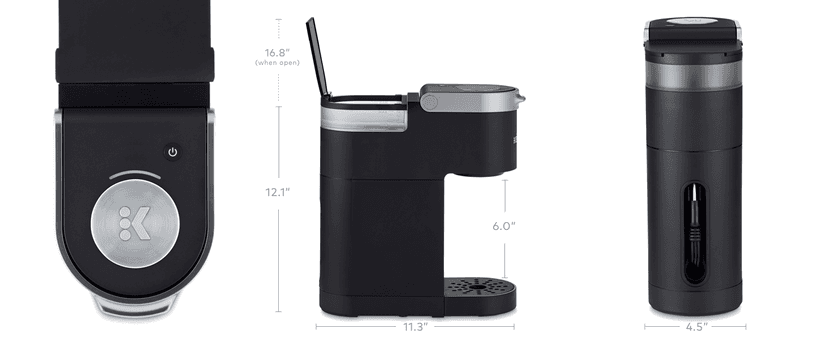 Keurig K-Mini Single Serve K-Cup Pod Coffee Maker, 6 to 12oz Brew size, with Cord Storage, Perfect for Small Spaces, Black