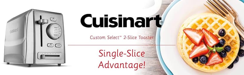 Cuisinart CPT-620 2-Slice Custom Select Toaster, Stainless Steel