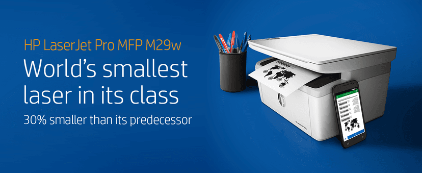 HP LaserJet Pro M29w Wireless All-in-One Laser Printer, Works with Alexa (Y5S53A)