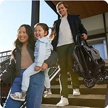 Graco Ready2Jet Compact Stroller – Overhead Friendly Compact Travel Stroller with Automatic Fold, Kingston