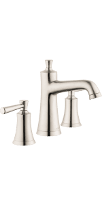 hansgrohe Joleena Transitional 2-Handle 3 7-inch Tall Bathroom Sink Faucet in Brushed Nickel, 04774820