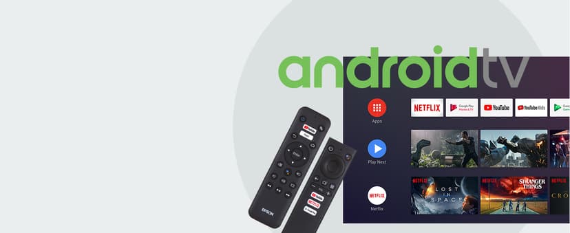 Epson Home Cinema 2250 3LCD Full HD 1080p Projector with Android TV, Streaming Projector, Home Theater Projector, 10W Speaker, Image Enhancement, Frame Interpolation, 70,000:1 contrast ratio, HDMI