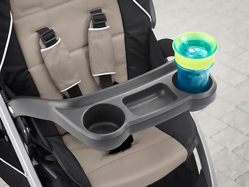 Chicco BravoFor2 Standing/Sitting Double Stroller - Iron | Black/Grey