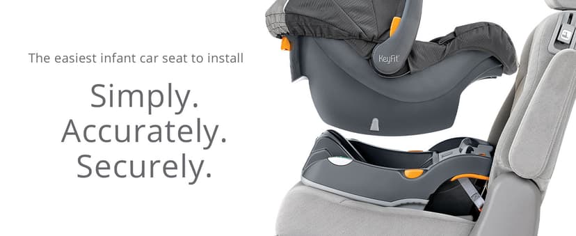 Chicco KeyFit® 30 Infant Car Seat and Base, Rear-Facing Seat for Infants 4-30 lbs., Infant Head and Body Support, Compatible with Chicco Strollers, Baby Travel Gear | Orion/Grey