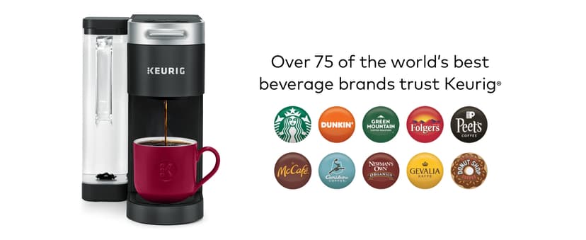Keurig K-Supreme Single Serve K-Cup Pod Coffee Maker, MultiStream Technology, 4 Brew Sizes, 66oz Dual-Position Removable Reservoir, Gray
