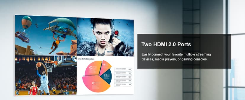 Epson Pro EX9240 3-Chip 3LCD Full HD 1080p Wireless Projector, 4,000 Lumens Color Brightness, 4,000 Lumens White Brightness, Miracast, 2 HDMI Ports, Built-in Speaker, 16,000:1 Contrast Ratio