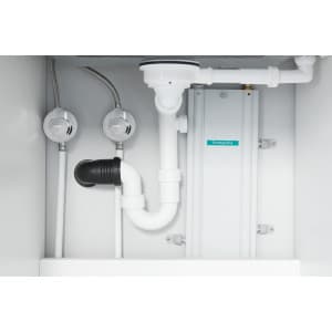 hansgrohe Metris Select Stainless Steel Bar Kitchen Faucet, Kitchen Faucets with Pull Out Sprayer, Faucet for Kitchen Sink, Stainless Steel Optic 73822801