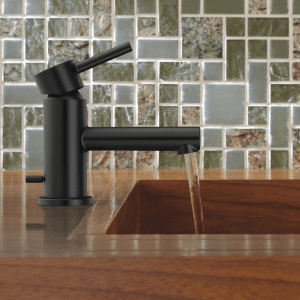 Moen Align Matte Black One-Handle Single Hole Low Profile Modern Bathroom Faucet with Drain Assembly, 6191BL
