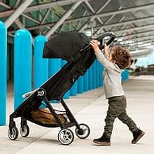 Baby Jogger City Tour 2 Ultra-Compact Carry-On Approved Travel Stroller in Pitch Black Lightweight Easy Fold Ideal for Traveling and Everyday Adventures