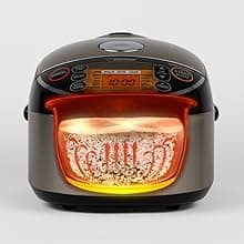 Zojirushi NP-NWC10XB 5.5-Cup Pressure Induction Heating Rice Cooker and Warmer (Stainless Black)