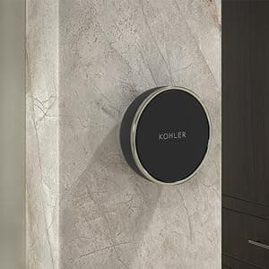 KOHLER Anthem + Digital Control Steamhead in Vibrant Brushed Moderne Brass, Large Dial for Temperature + Flow Rate Adjustment, Features System Warm-Up + Pause Option, Includes Optional Flow Restrictor