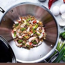 All-Clad Copper Core 5-Ply Stainless Steel Cookware Set 10 Piece Induction Oven Broiler Safe 600F Pots and Pans Silver