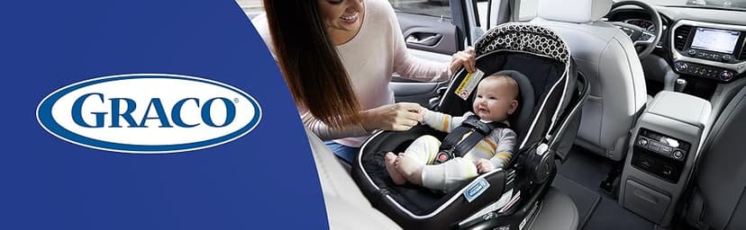 Graco SnugRide Lite LX Infant Car Seat, Rear-Facing, Lightweight, Adjustable Base, Easy Install, Studio