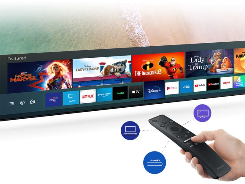 SAMSUNG 65-inch Class Crystal UHD TU-8000 Series - 4K UHD HDR Smart TV with Alexa Built-in (UN65TU8000FXZA, 2020 Model)