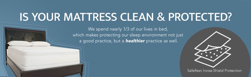 SafeRest Waterproof King Size Mattress Protector - Fitted with Stretchable Pockets - Machine Washable Cotton Mattress Cover for Bed