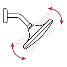 DELTA Faucet Single-Spray Touch-Clean Shower Head, Chrome RP52382