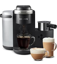 Keurig K-Cafe Single-Serve K-Cup Coffee Maker, Latte Maker and Cappuccino Maker, Comes with Dishwasher Safe Milk Frother, Coffee Shot Capability, Compatible with all Keurig K-Cup Pods, Dark Charcoal