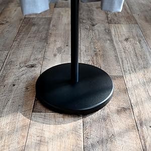 Yamazaki Home Plain Freestanding Coat Hanger Rack With Wooden Hooks, Space Saving, 70" - Steel