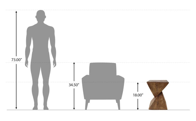 Christopher Knight Home Manuel Light-Weight Concrete Accent Table, Natural, 12.5D x 12.5W x 17.75H in