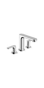 hansgrohe Rebris S Widespread Bathroom Sink Faucet in Chrome, 72530001