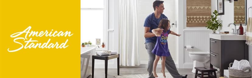 American Standard 2795204.020 Studio Two-Piece Toilet, 43.61 in wide x 25.50 in tall x 34.25 in deep, White