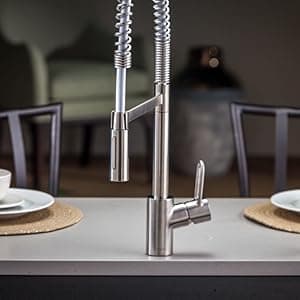 hansgrohe Talis Loop Chrome Commercial Kitchen Faucet, Kitchen Faucets with Pull Down Sprayer, Faucet for Kitchen Sink, Chrome 04700005