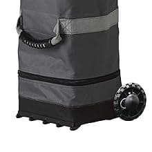 E-Z UP Ambassador Instant Pop Up Canopy Tent, 10' x 10', Roller Bag and 4 Piece Spike Set, Slate White