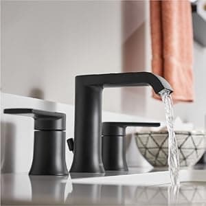 Moen Belfield Chrome Two-Handle 8-Inch Widespread Bathroom Faucet Trim Kit, Valve Required, T6405