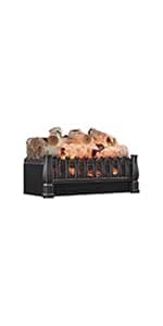 duraflame® Electric Log Set 1,000 Sq Ft Infrared Heater, Faux Logs Insert with LED Flames for Existing Fireplaces, Crackling Sounds, Remote Control Included