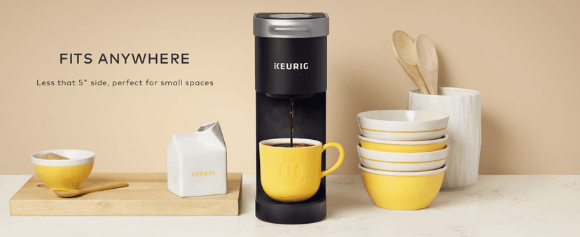 Keurig K-Mini Single Serve K-Cup Pod Coffee Maker, 6 to 12oz Brew size, with Cord Storage, Perfect for Small Spaces, Black