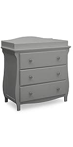 Delta Children Lancaster 4-in-1 Convertible Baby Crib, Bianca White