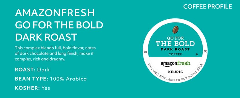 Keurig K-Classic Coffee Maker with AmazonFresh 60 Ct. Coffee Variety Pack, 3 Flavors