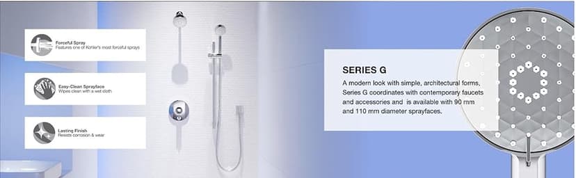 KOHLER Awaken Rainhead Showerhead 10 inches