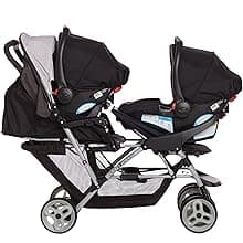 Graco DuoGlider Double Stroller | Lightweight Double Stroller with Tandem Seating, Glacier