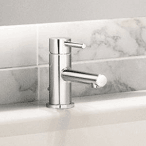 Moen Align Matte Black One-Handle Single Hole Low Profile Modern Bathroom Faucet with Drain Assembly, 6191BL