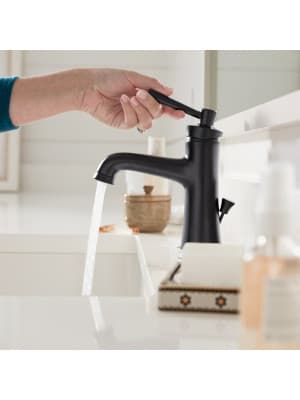 hansgrohe Joleena Transitional 1-Handle 1 8-inch Tall Bathroom Sink Faucet in Brushed Nickel, 04771820, 1.2 GPM