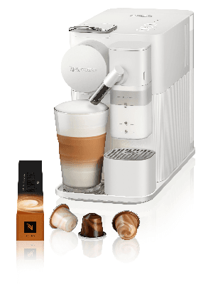 Nespresso Lattissima One Original Espresso Machine with Milk Frother by De'Longhi, Silky White
