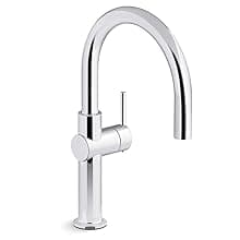 KOHLER 22972-2MB Crue Pull Down Kitchen Faucet, Pull-Down Sprayer, Vibrant Brushed Moderne Brass